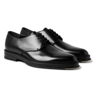 Facet Polished Leather Derby Shoes
