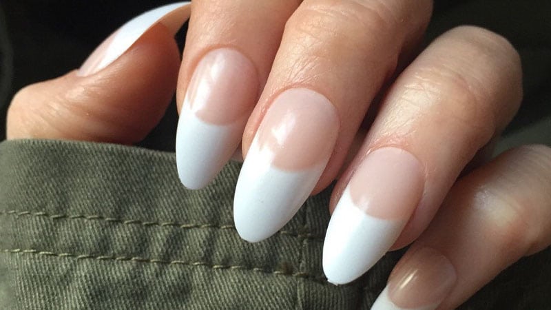 French Almond Shaped Nails
