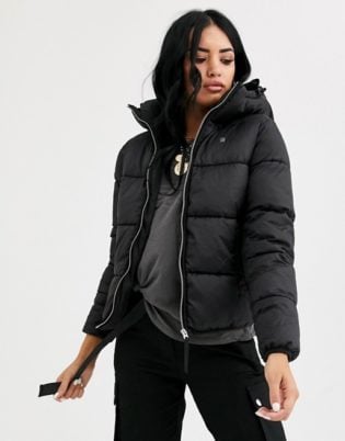 How To Wear A Puffer Jacket Women S, Black Women S Puffer Coat With Hood