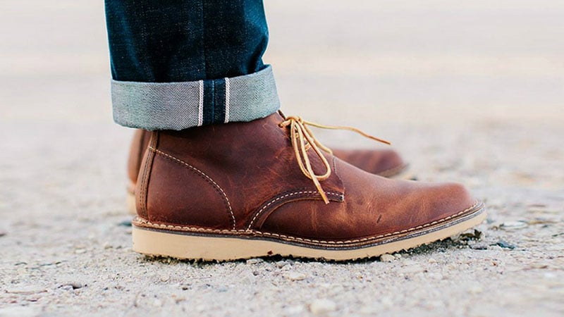 Leather chukka boots