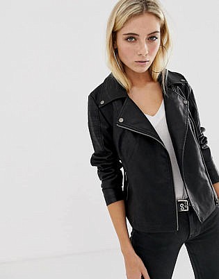 Veste en faux cuir Noisy May