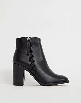 Oasis Ankle Stiefel mit seitlichem Reißverschluss in Schwarz