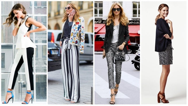 Olivia Palermo Black and White Prints and Patterns