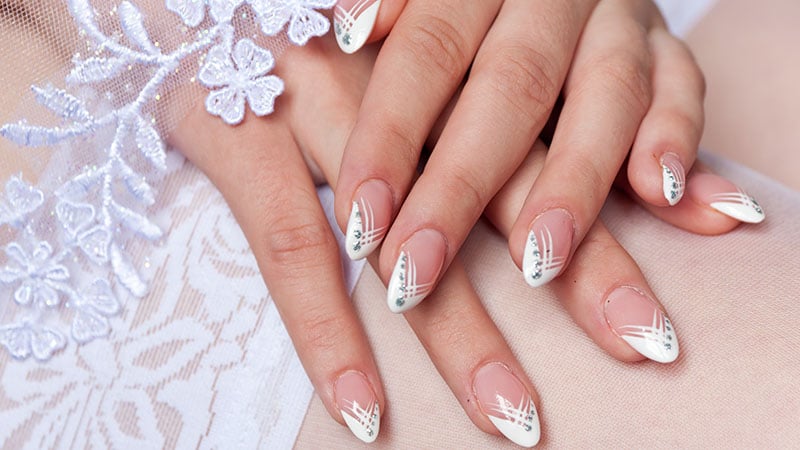 Wedding Almond Shaped Nails