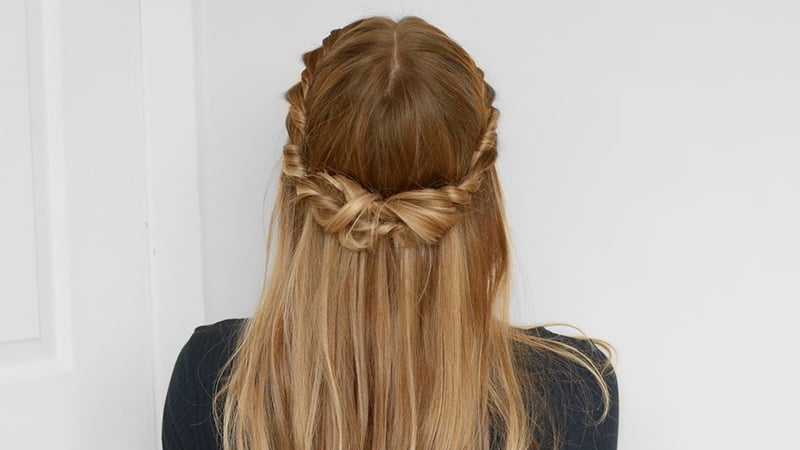 Upstyles half up half down www.uptownhair.com.au #longhair #formalhair  #upstyle #updo #fashion #blonde… | Dance hairstyles, Junior bridesmaid hair,  Long hair styles