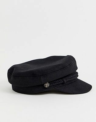 Asos Design High Crown New Wool Baker Boy Hat