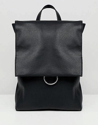 Asos Design Ring Flap Backpack