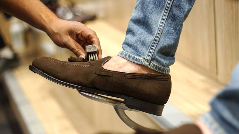 suede shoes in washing machine