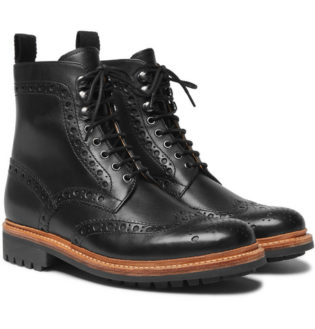 Fred Leather Brogue Boots