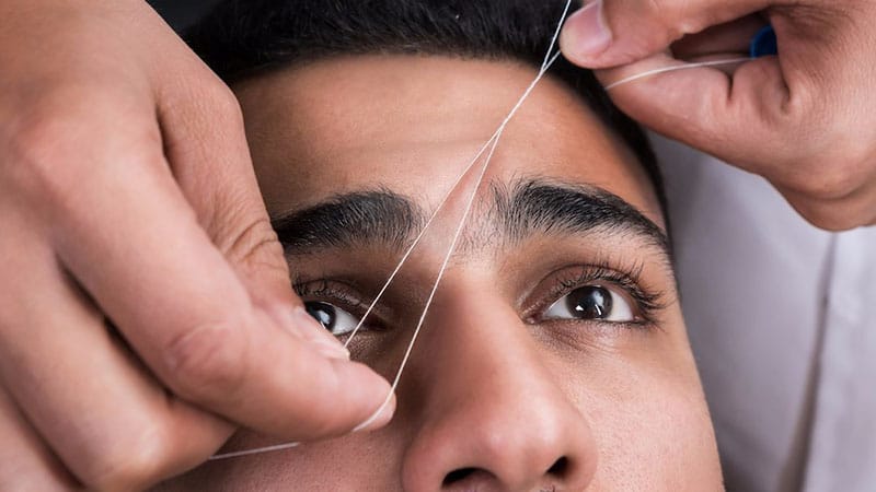 Men's Eyebrow Threading