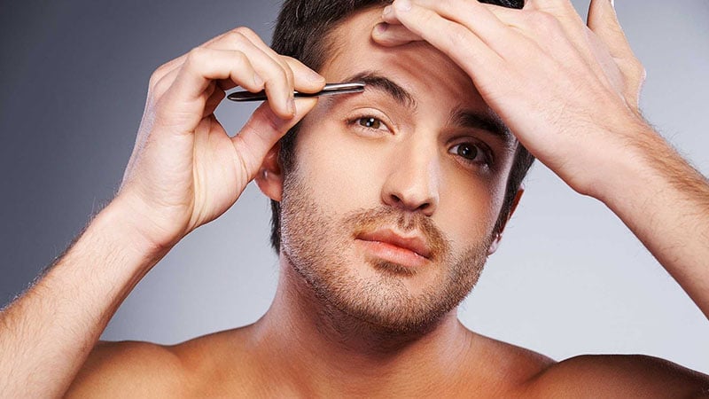 eyebrow and facial grooming