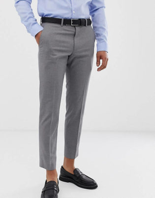 Blue shirt & Steel grey Trouser | Mens casual outfits, Grey trousers, Blue  shirt