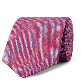 7.5cm Slub Silk Jacquard Tie