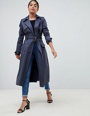 Asos Design Longline Classic Trench Coat