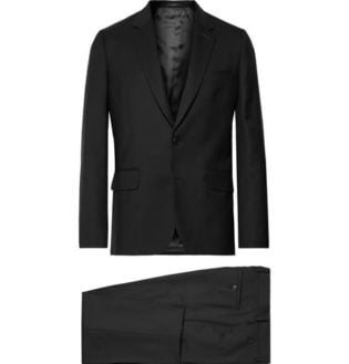 Black A Suit To Travel In Soho Slim Fit Wool Suit