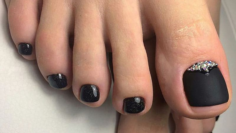 Black Toenail Polish Nail Ftempo