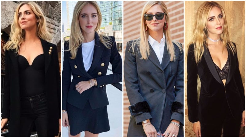 Chiara Ferragni Black Blazers