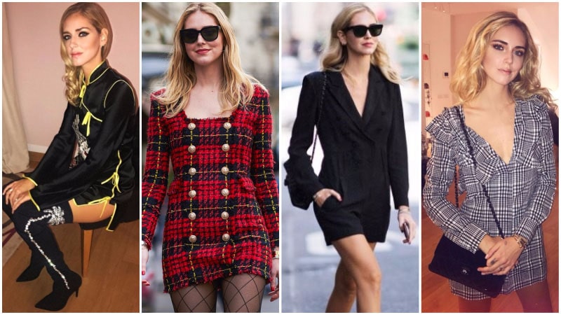 Chiara Ferragni Long Sleeved Mini Dresses