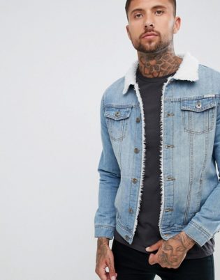 denim jacket with shorts men