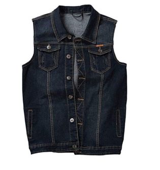 vest jacket with short sleeve shirt