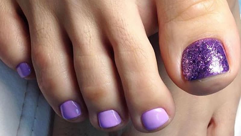 5. Pink and Purple Polka Dot Toe Nail Design - wide 9