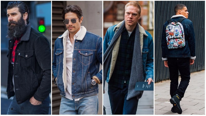 Shearling Denim Jacket