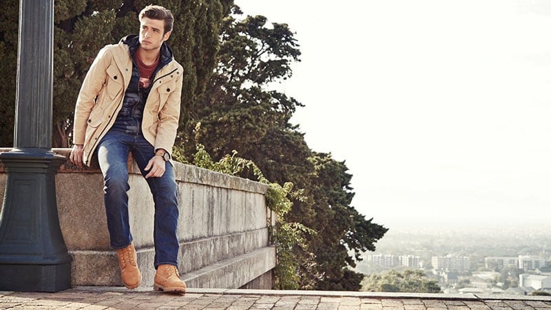 chinos and timberland boots