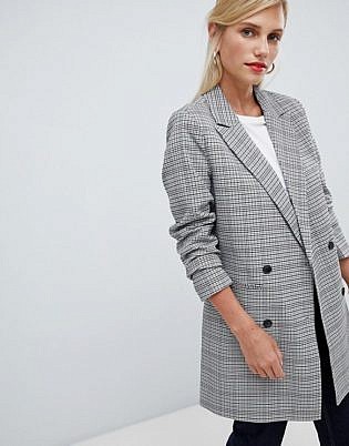 Vila Check Oversized Blazer
