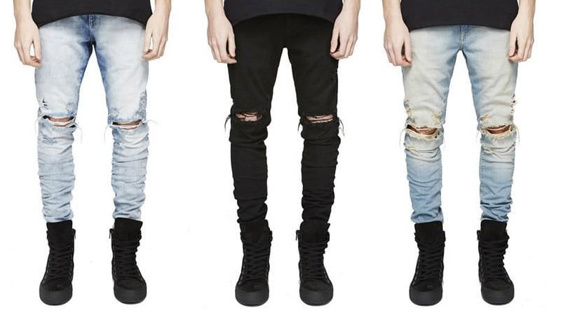 distressing jeans at home
