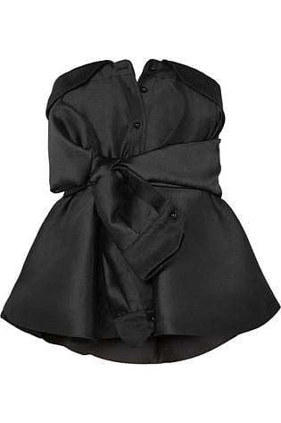 Alexis Mabille Bow Detailed Satin Twill Top