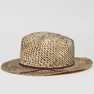 ASOS Distressed Straw Fedora Hat