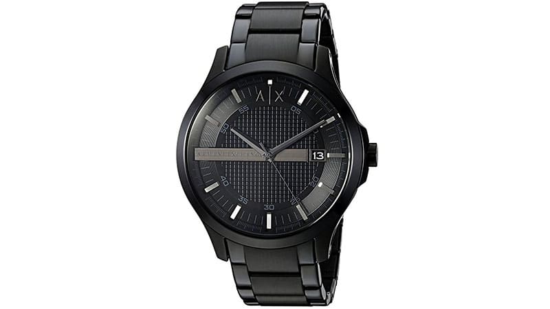 black metal belt watches