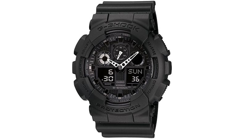 G-SHOCK The GA 100 Military Series Watch in Black,Watches for Men