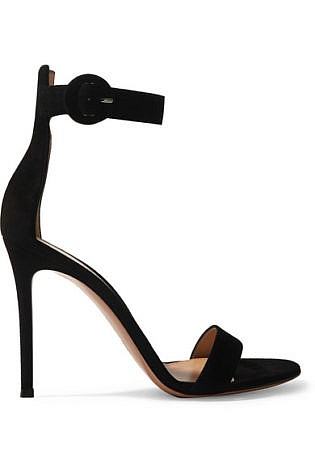 Gianvito Rossi Portofino 105 Suede Sandals