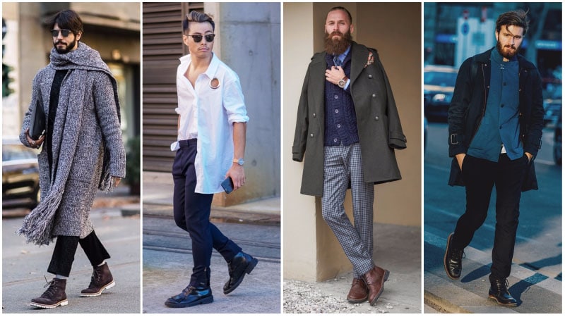 men's casual style with boots