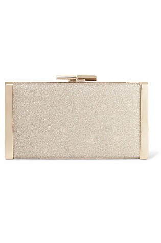 Jimmy Choo J Box Glittered Canvas Clutch