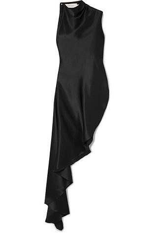 Marques' Almeida Asymmetric Silk Satin Dress