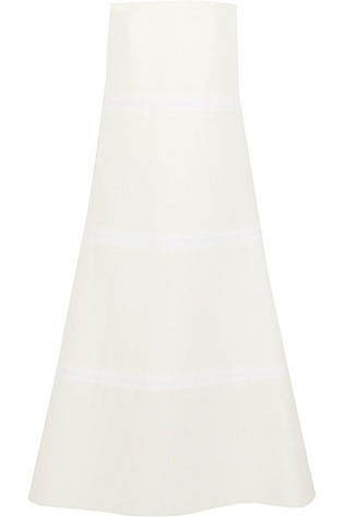 Roksanda Strapless Cotton And Silk Blend Dress