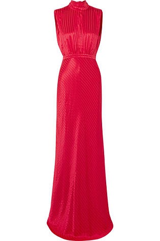 Saloni Fleur Silk Jacquard Gown
