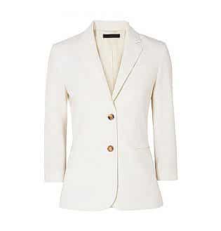 Schoolboy Stretch Wool Blend Crepe Blazer