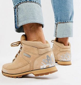 Timberland Euro Sprint Reflective Hiker Boots In Beige