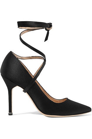Vetements + Manolo Blahnik Satin Pumps