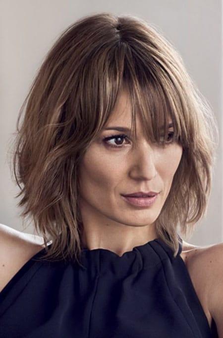 Shoulder Length Bob With Bangs