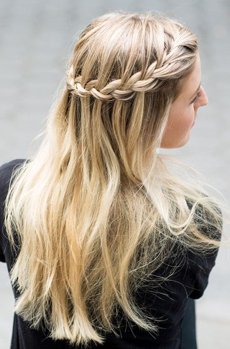 14. Waterfall Braid Hairstyle