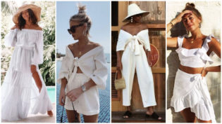 white outfits for the beach