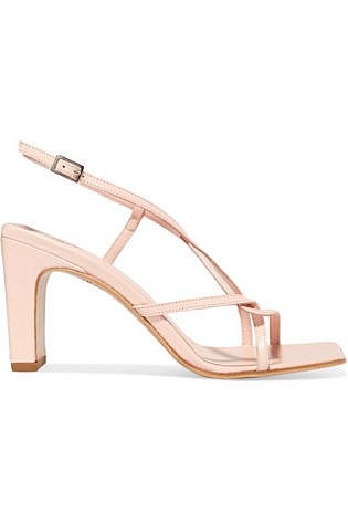 By Far Carrie Leather Slingback Sandals