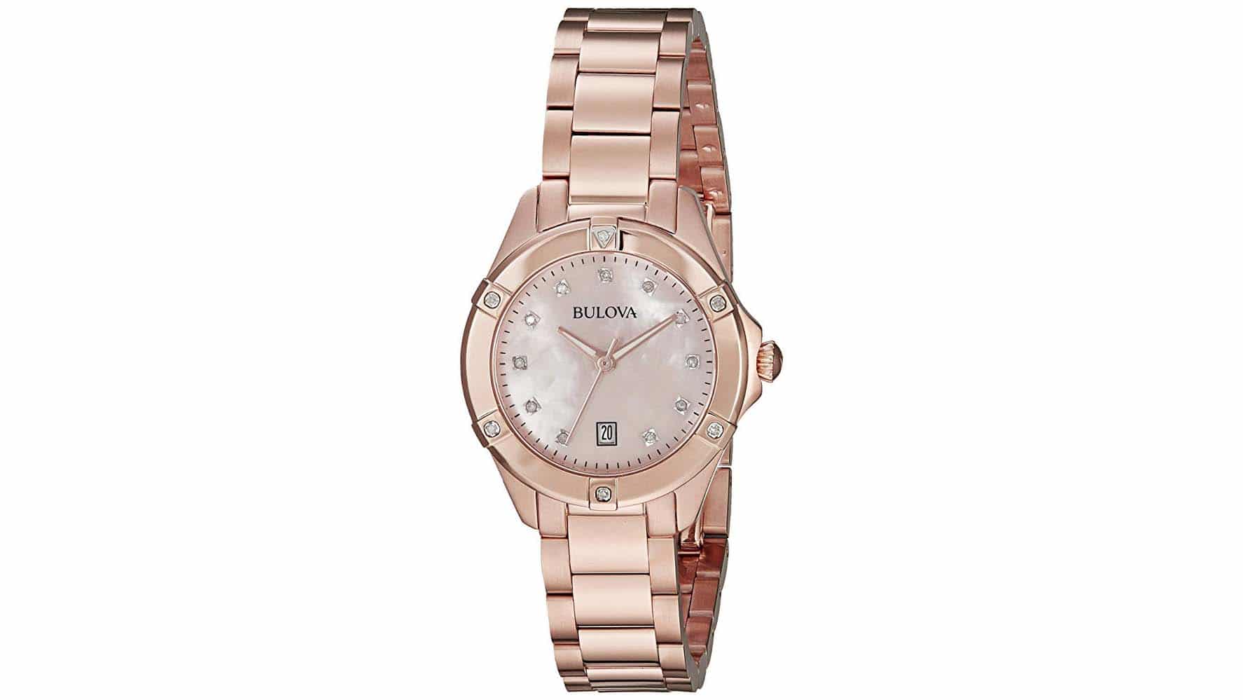 burberry pink gold watch