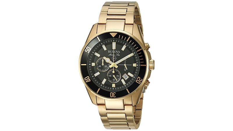 Bulova Marine Star Gold Watch