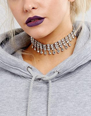 DesignB London Triple Row Crystal Choke