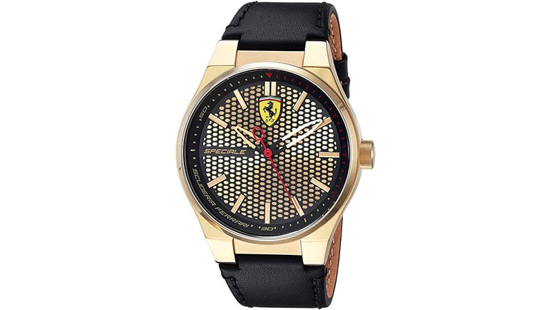 Ferrari Scuderia Speciale 3H Gold Watch.